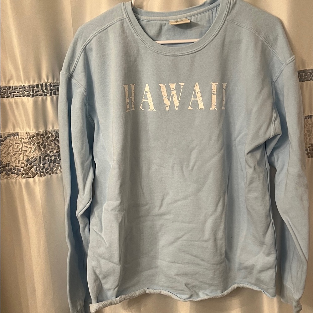 Hawaii Sky Blue Sweatshirt size Large